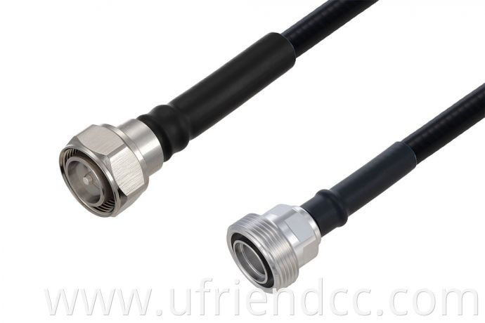 MINI DIN 4.3-10 to 4.3-10 Low PIM Weatherproofing rf cable assembly for RF applications